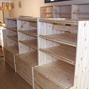 實木中島貨架 展示架