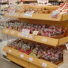 木質超市中島貨架可調節