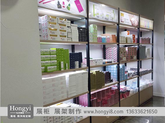 日化類鐵木結合展柜